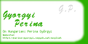 gyorgyi perina business card