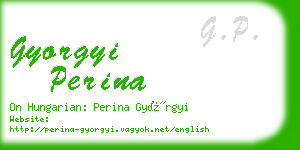 gyorgyi perina business card